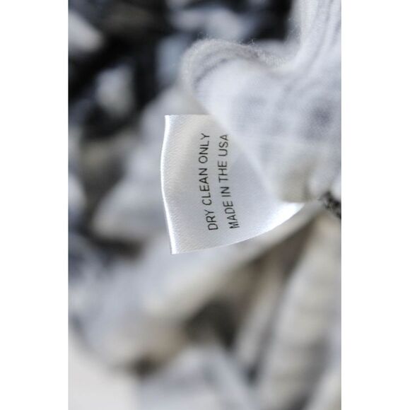 Ellelauri Womens Long Sleeve Abstract Print Shift Dress Gray Size L - Picture 5 of 6